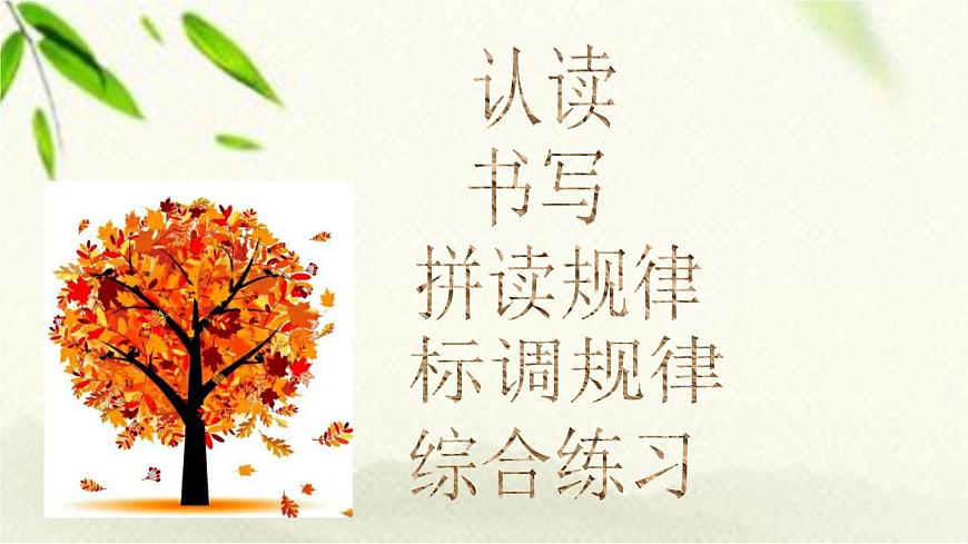 一年級(jí)語(yǔ)文上冊(cè)漢語(yǔ)拼音（二三單元）復(fù)習(xí)課件第3頁(yè)