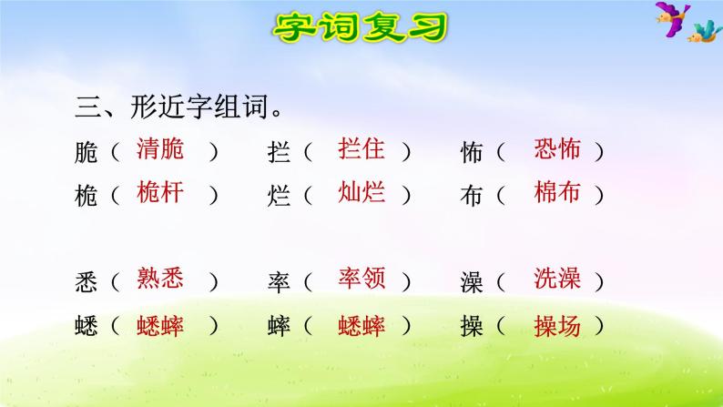 部编版六下语文期末冲刺之第5单元复习 试卷课件05