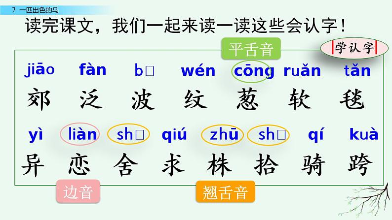 部编版语文二年级下册:7 一匹出色的马 精品PPT课件(含音/视频)06