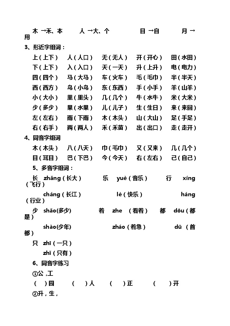 小学升初中语文必备复习资料 教案03