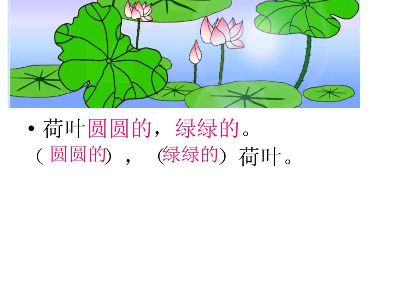 人教部编版一年级下册课文413荷叶圆圆评课ppt课件