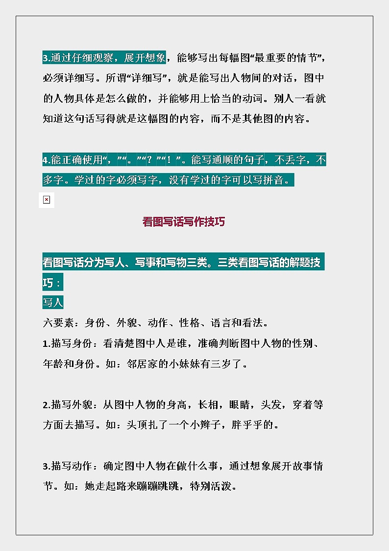 小学一二年级看图写话77篇 教案03