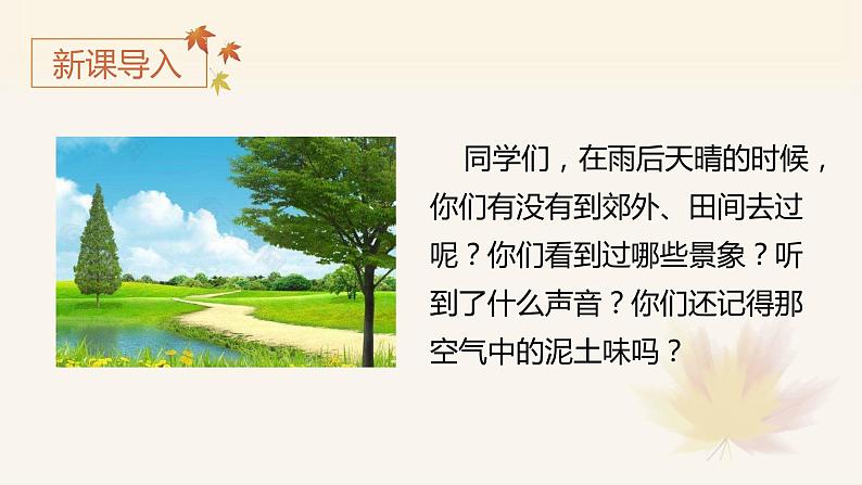 (教学课件)12.在天晴了的时候第1页