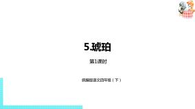 小学语文人教部编版四年级下册5 琥珀评课课件ppt