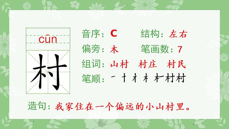 1 古詩二首（生字課件）第3頁
