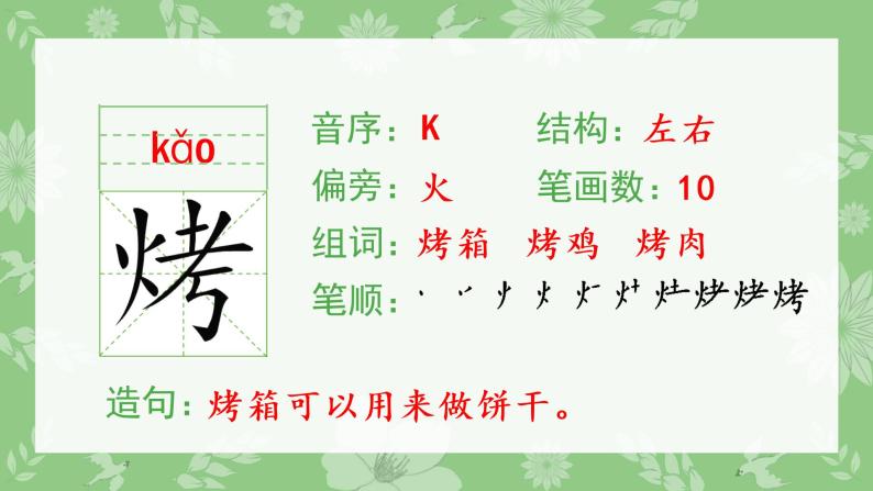 人教部编版语文二年级下册 识字4 中国美食（生字+听写）PPT课件04