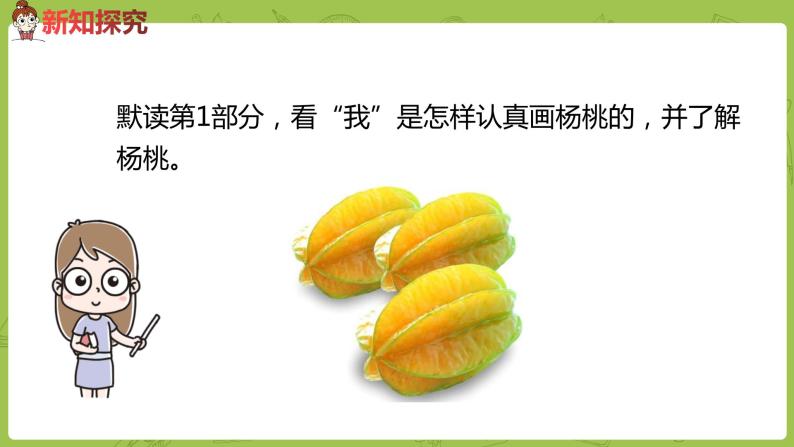 小学语文人教部编版二年级下册课文413画杨桃授课ppt课件