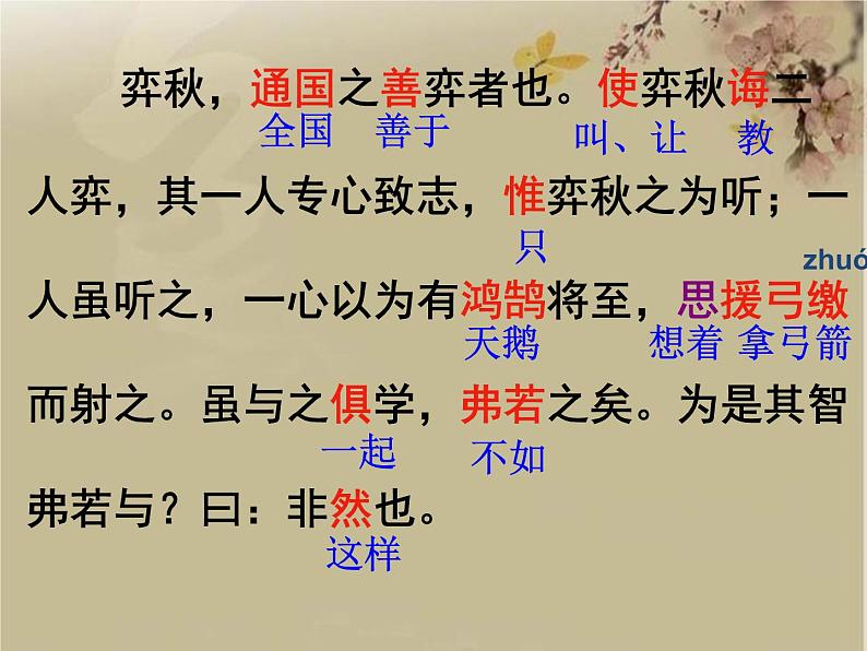 六年级下册语文课件-14 文言文两则:学弈| 部编版07
