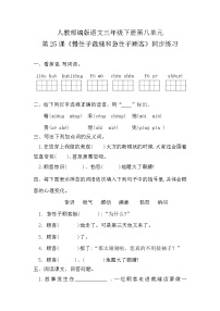 語文三年級下冊25 慢性子裁縫和急性子顧客課后測評