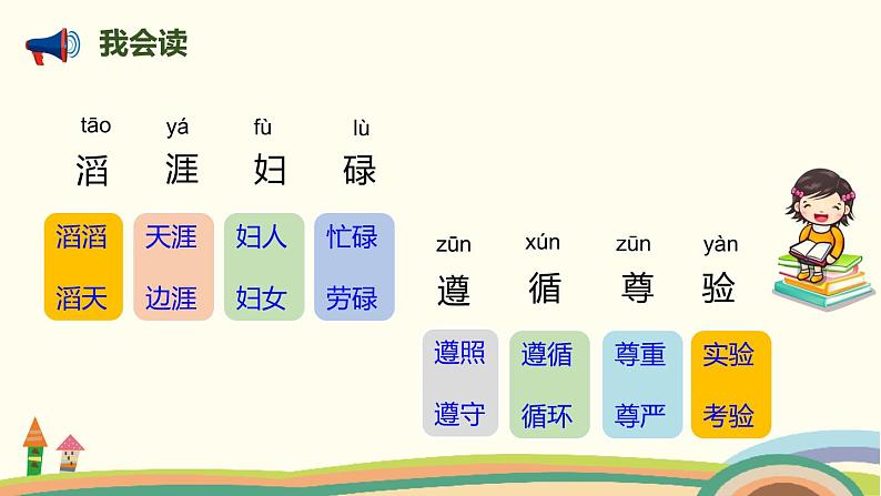 人教部编版语文三年级下册:第二单元 8《池子与河流》 PPT课件04
