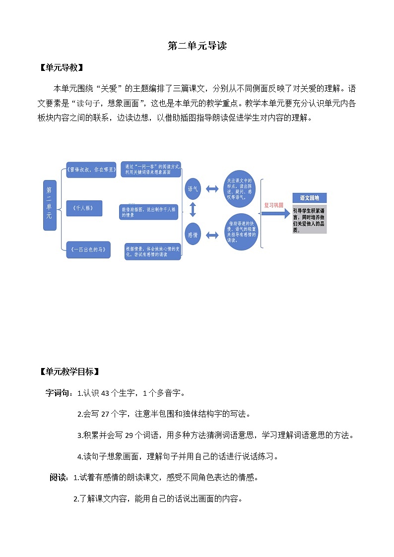 2021春部编版二年级下册语文第二单元 雷锋叔叔,你在哪里 教案第1页