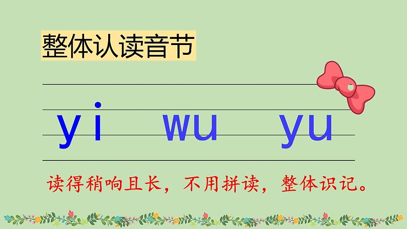 一年级上册语文课件-2i u ü y w(第2课时) (共17张PPT)部编版 - 副本第7页