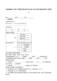 2020-2021学年22 我们奇妙的世界课时训练