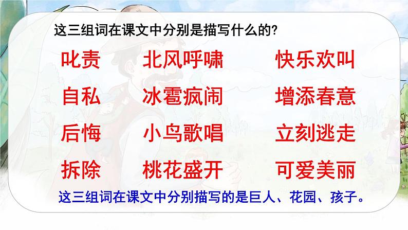 2021年四年级下册部编版语文教学课件 27 巨人的花园第7页