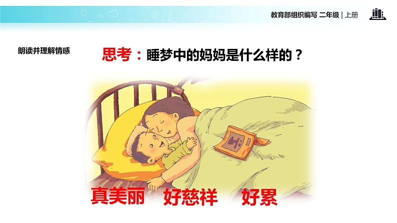 教学课件人教部编版二年级语文上册《妈妈睡了》(部编)第5页