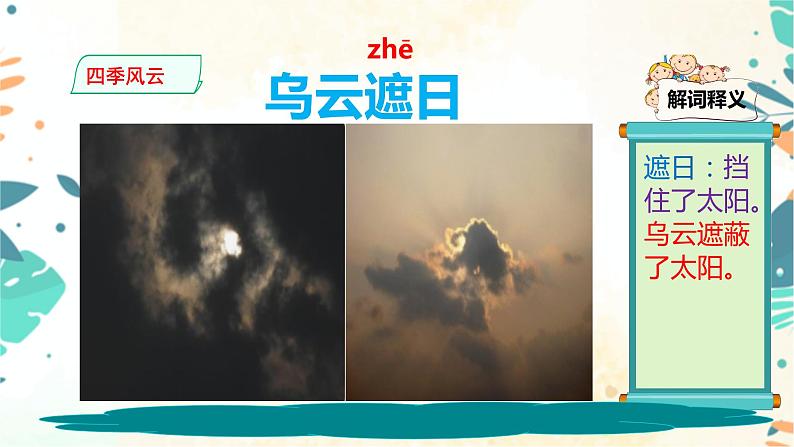 看图写作:插图词汇积累:四季风云 课件07