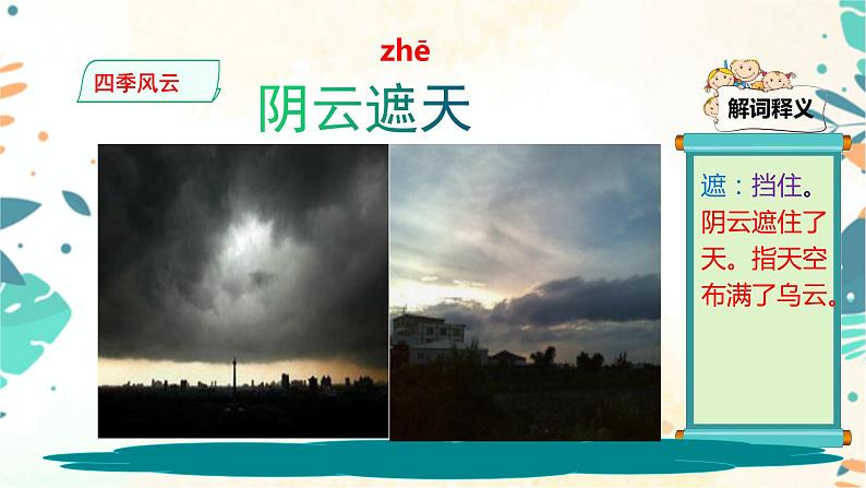 看图写作:插图词汇积累:四季风云 课件08