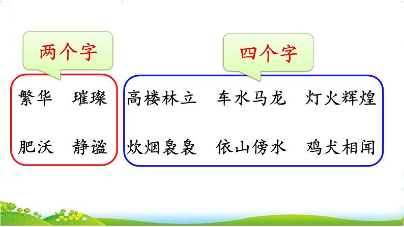人教部编版语文四年级下册1.语文园地1课件+教案+素材07