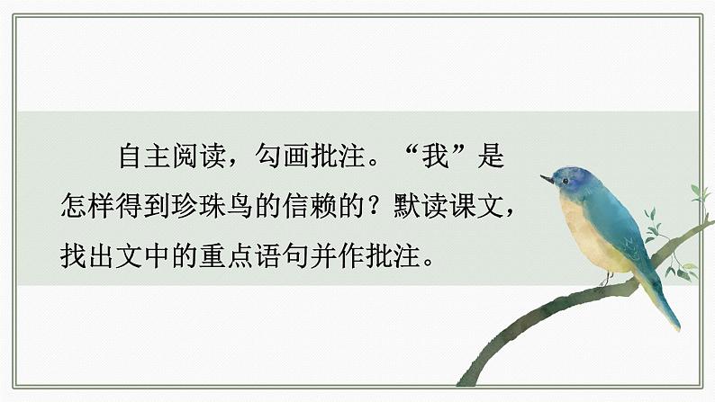 人教版五年级语文上册 第一单元 4 珍珠鸟 课件PPT08