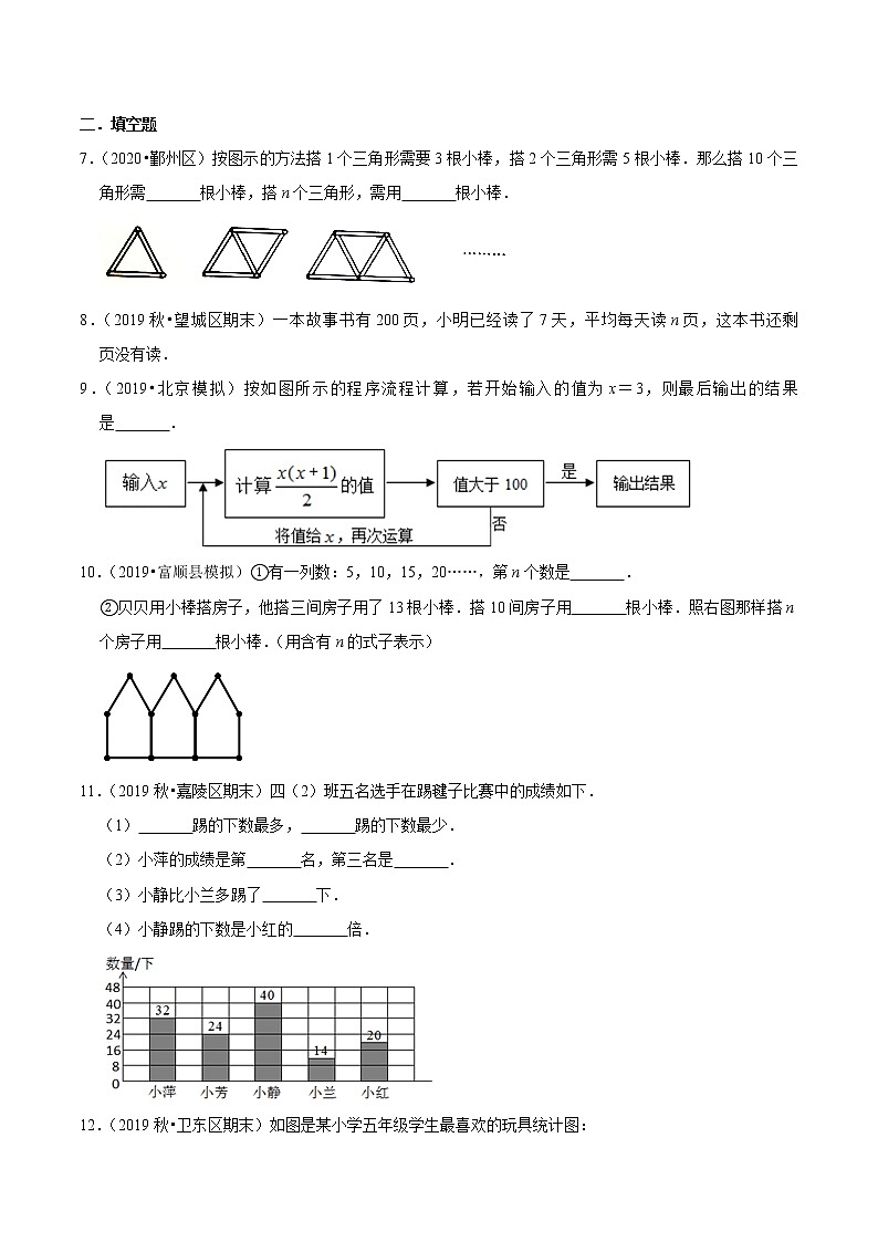 2021年北師大版數(shù)學(xué)四升五暑假新課銜接站溫故知新篇03《方程與統(tǒng)計(jì)》（學(xué)生版）第2頁