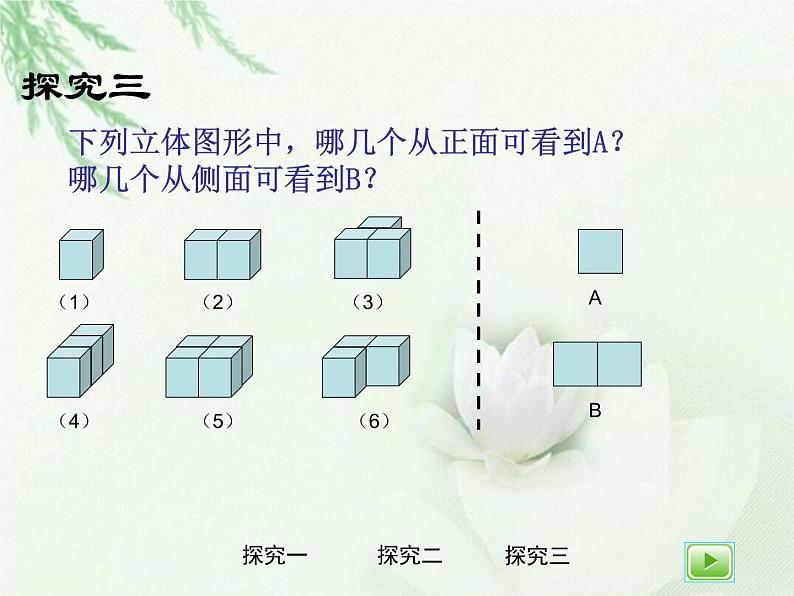 【沪教版(2021秋)】二年级数学上册 6.8 数学广场--从不同的方向观察物体 课件07