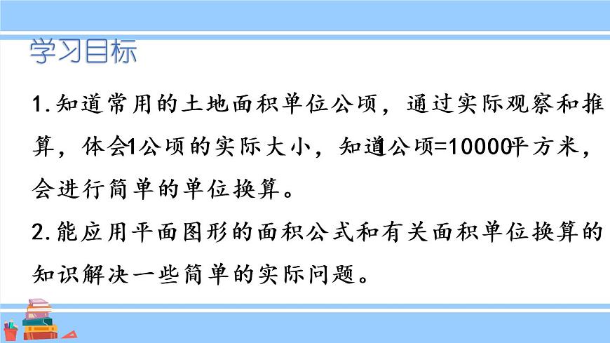 蘇教版五年級數(shù)學(xué)上冊課件 2.4 認識公頃第2頁
