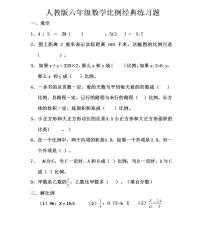 小学数学人教版六年级上册4 比同步练习题