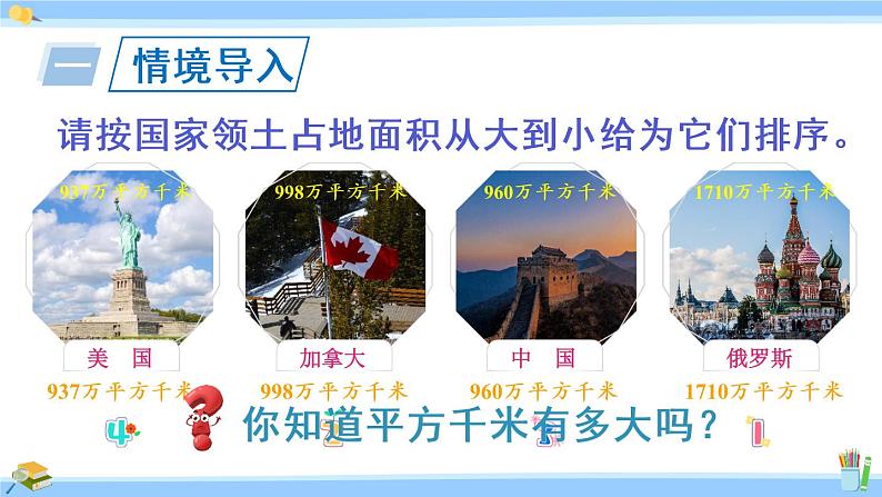 苏教版五年级数学上册课件 2.5 认识平方千米05