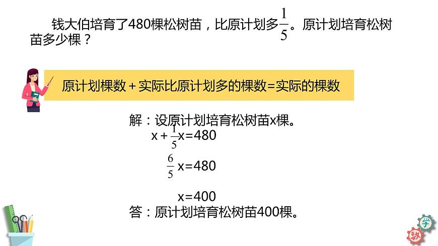 六年級(jí)數(shù)學(xué)上冊(cè)課件 6.11 列方程解決較復(fù)雜的百分?jǐn)?shù)實(shí)際問題（2）蘇教版第6頁(yè)