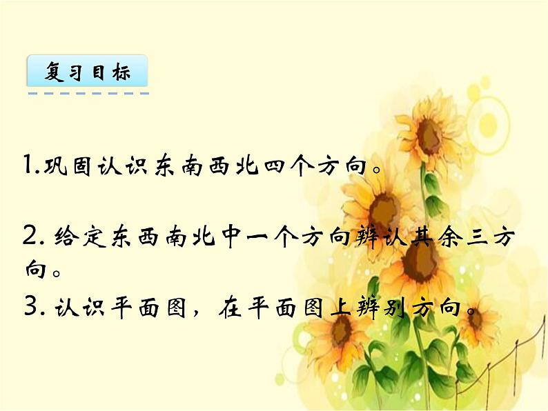 二年级上册数学 5 美丽的校园——认识方向 复习课件 青岛版(五四制)02