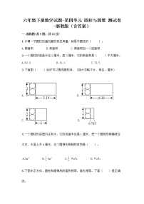 小学数学浙教版六年级下册五 整理与复习综合与测试练习