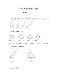 北师大版五年级上册4 探索活动：三角形的面积综合训练题