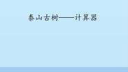 青岛版 (五四制)四年级上册一 泰山古树——计算器课文配套ppt课件