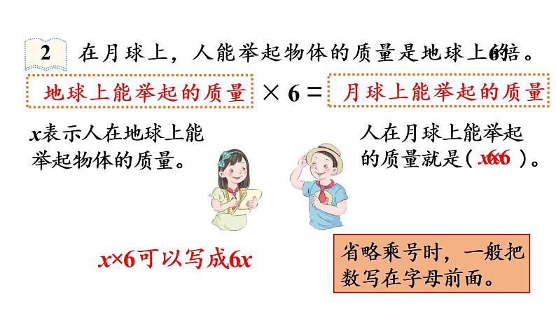 五年级上册数学课件-5 简易方程1.用字母表示数第2课时 用字母表示数(2)人教版08