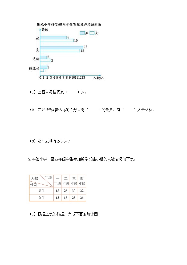 四年级下册数学试题-第八单元 平均数 测试卷-西师大版（含答案） (24)03