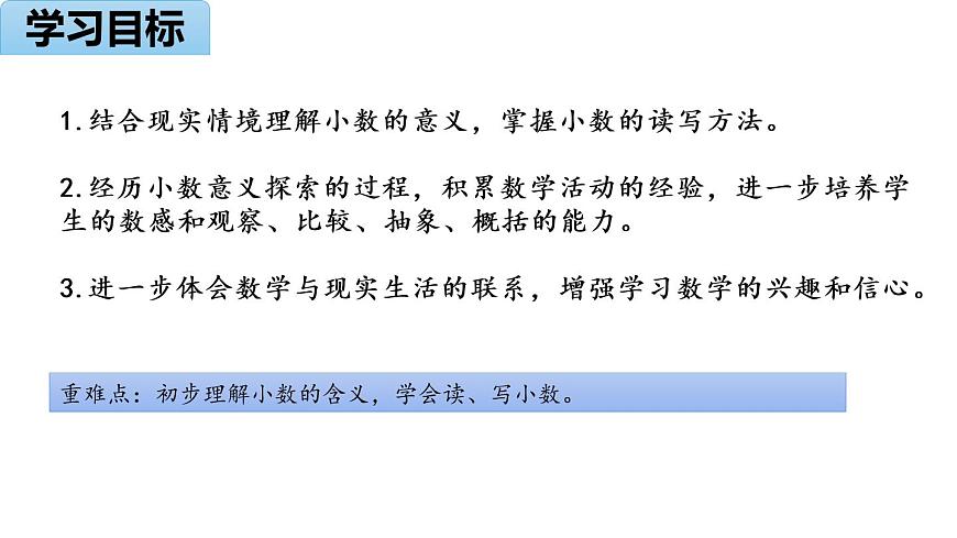 蘇教版五年級數(shù)學上冊課件 3.1 小數(shù)的意義和讀寫方法第2頁