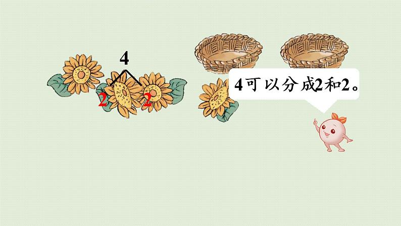 人教版一年级数学上册 3 1~5的认识和加减法 第4课时 4的分与合 课件07