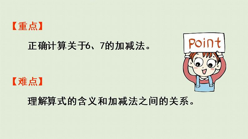 人教版一年级数学上册 5 6~10的认识和加减法 第3课时 6、7的加减法 课件03