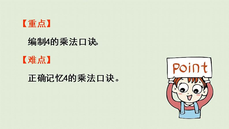人教版二年级数学上册 4.2.3 4的乘法口诀 课件第3页