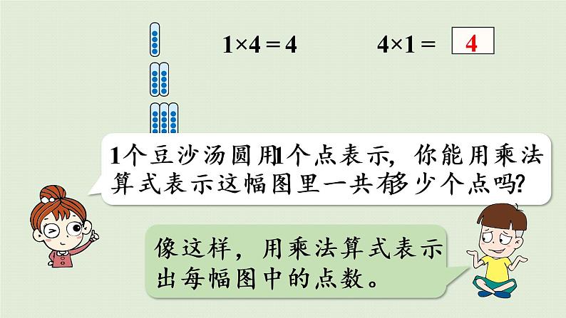 人教版二年级数学上册 4.2.3 4的乘法口诀 课件第8页