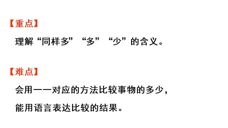 一年级上册数学课件- 1 准备课第2课时 比多少.pptx人教版 - 副本第3页