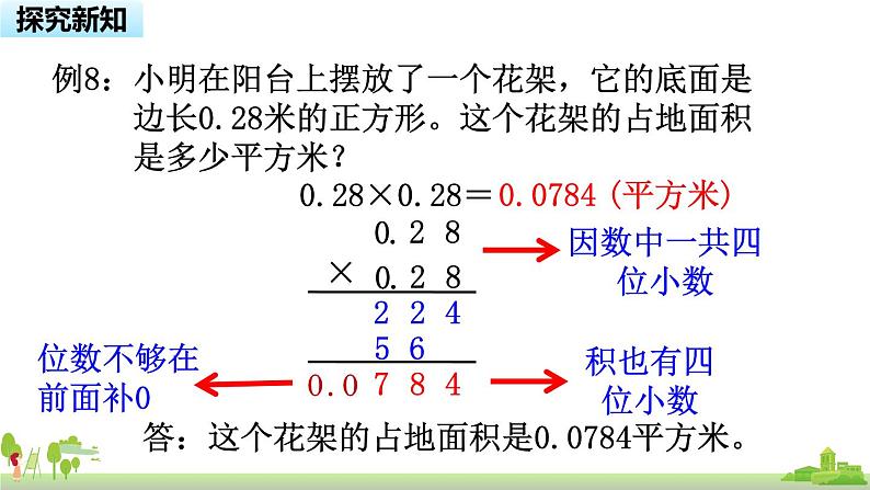 苏教版数学五年级上册 5.6《 小数乘小数(积小于1)》PPT课件04