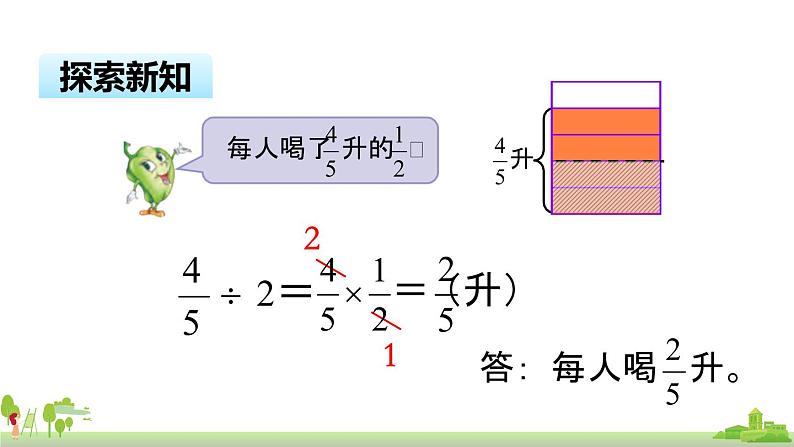 苏教版数学六年级上册 3.1《分数除以整数》PPT课件06