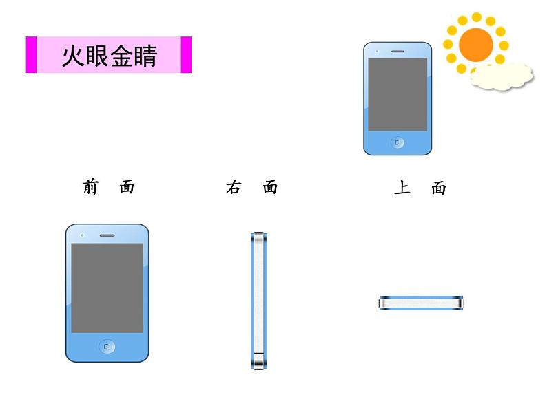 苏教版数学四年级上册 三 观察物体 《从前面、右面和前面观察物体》课件第4页
