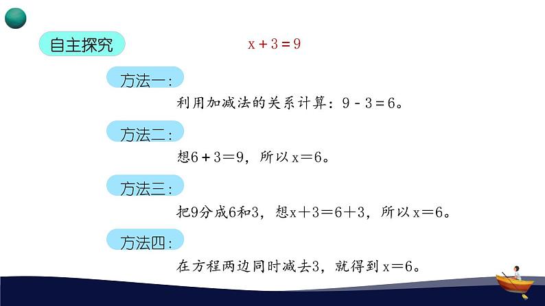人教版五年级数学上册 _第五单元_3_第1课时_《解方程(一)》教学课件04