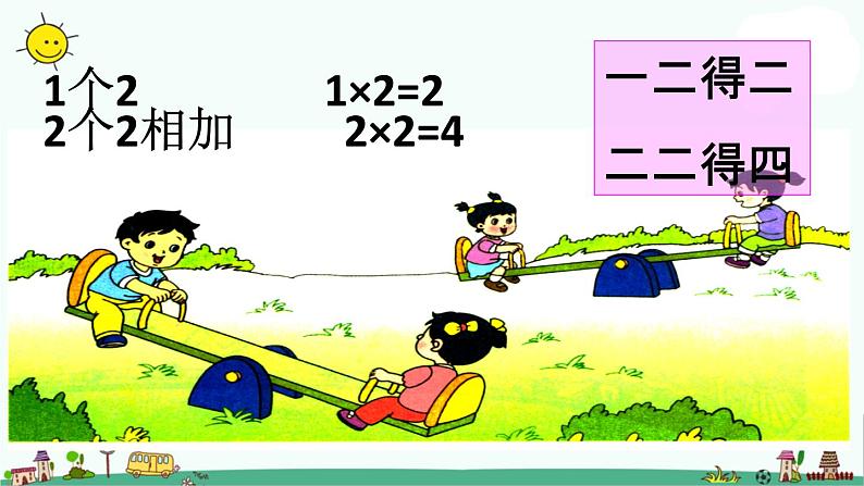 苏教版二上数学教学课件第3课时 1~4的乘法口诀第5页
