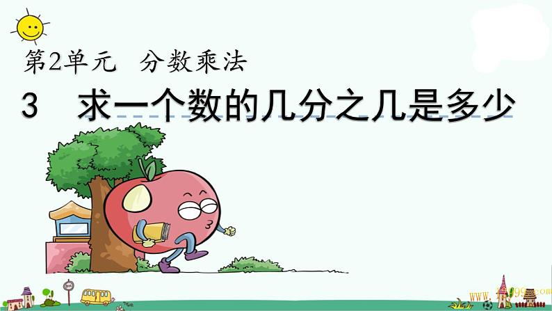 苏教版六上数学2.3 求“一个数的几分之几是多少”的简单实际问题课件(1)(1)第1页