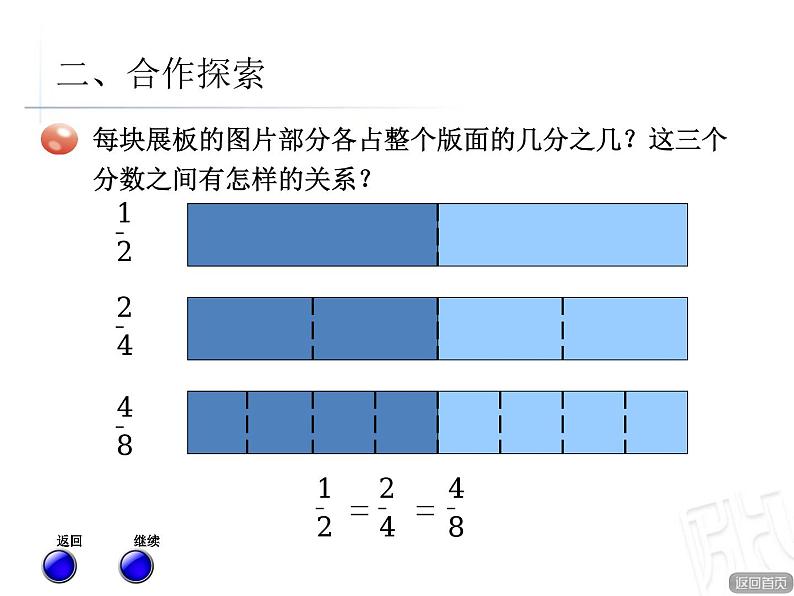 青岛版数学五下第二单元《校园艺术节》第二课时(分数的基本性质)第5页