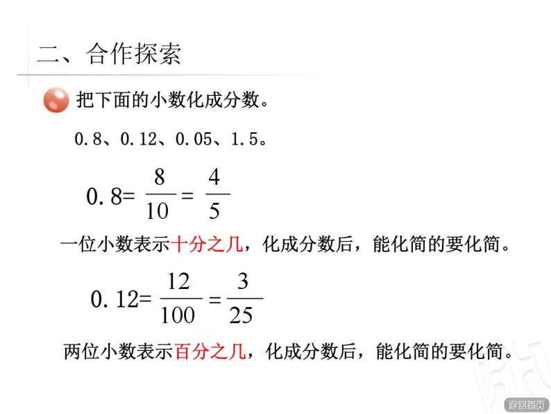 青岛版小学五年级数学下 3.5 分数与小数互化 课件04