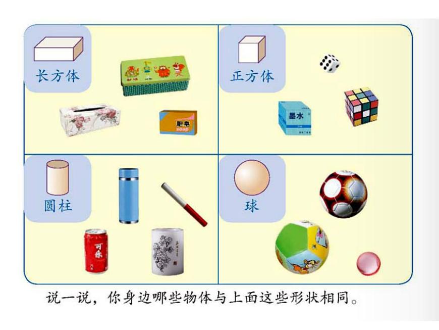 北師大版數(shù)學(xué)一年級上冊 6.1 認(rèn)識圖形_1(課件)第3頁